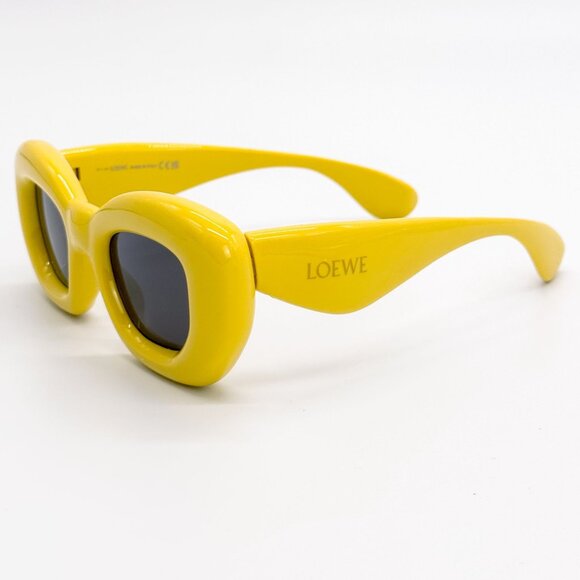 NEW LW40117I 39A LOEWE SUNGLASSES, UNISEX YELLOW EYEWEAR LOEWE main image 7